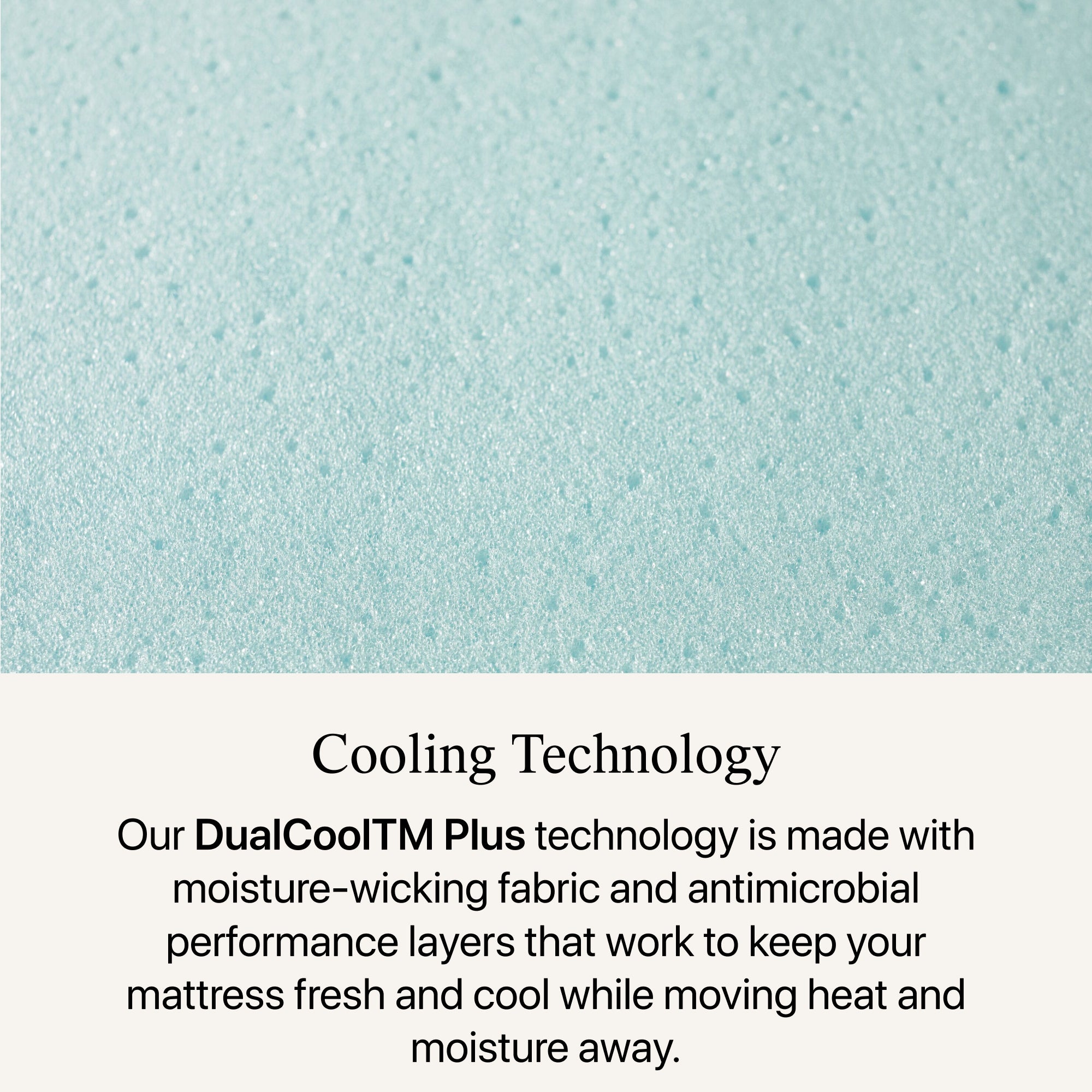 Close-up view of the cooling technology in the Beautyrest Select mattress ||feel: Plush Pillow Top