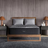 The Beautyrest Black grand b-class extra firm mattress in a bedroom|| series: grand b-class || feel: extra firm