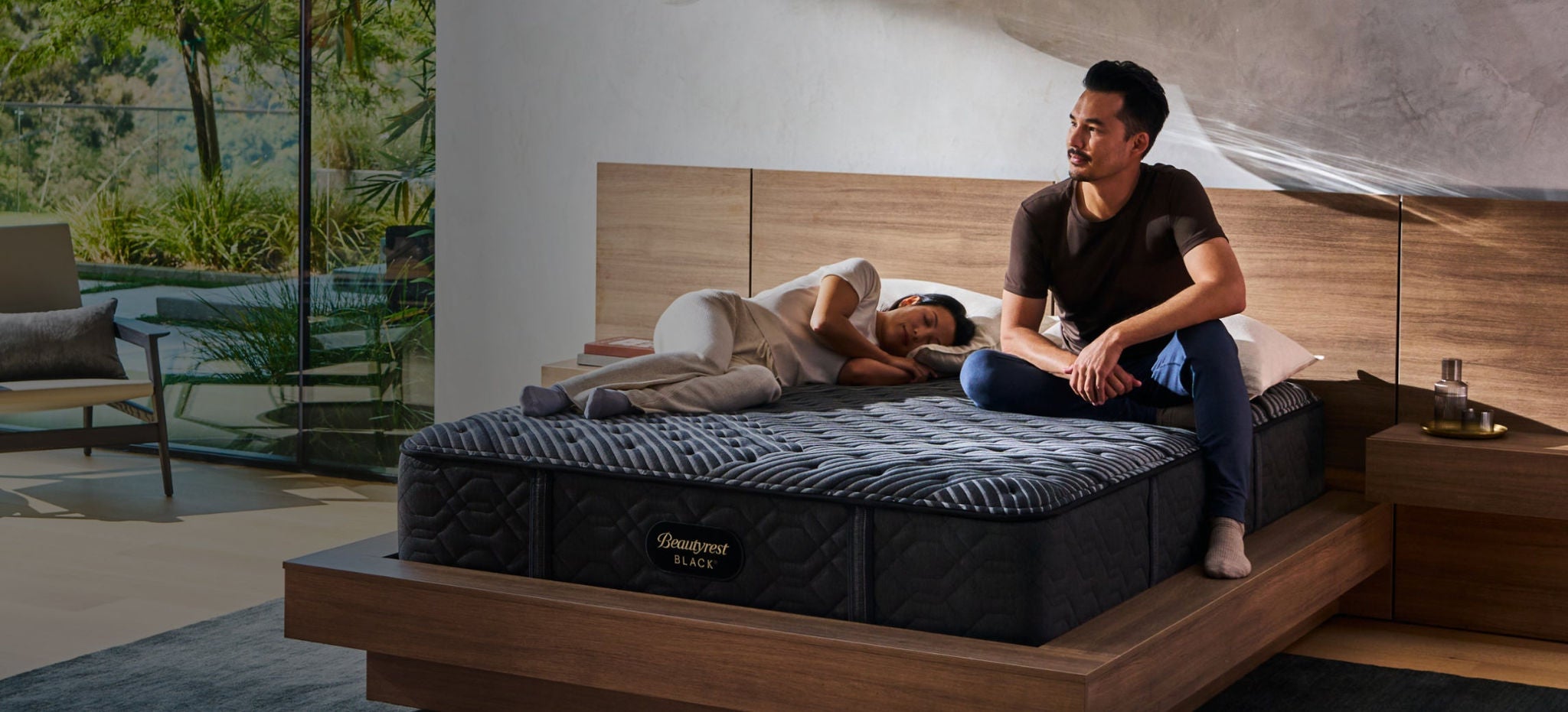 Modern bedroom with luxury mattress