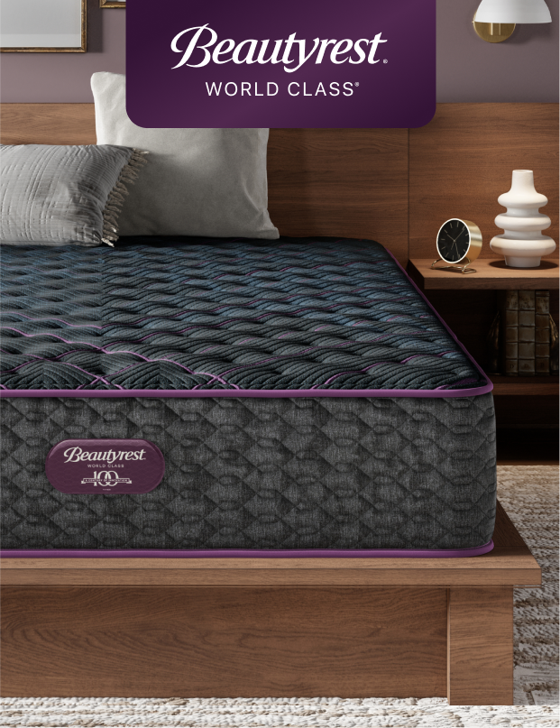 Beautyrest World Class mattress in modern bedroom