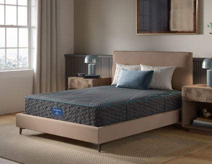 Beautyrest Hybrid mattress in a bedroom