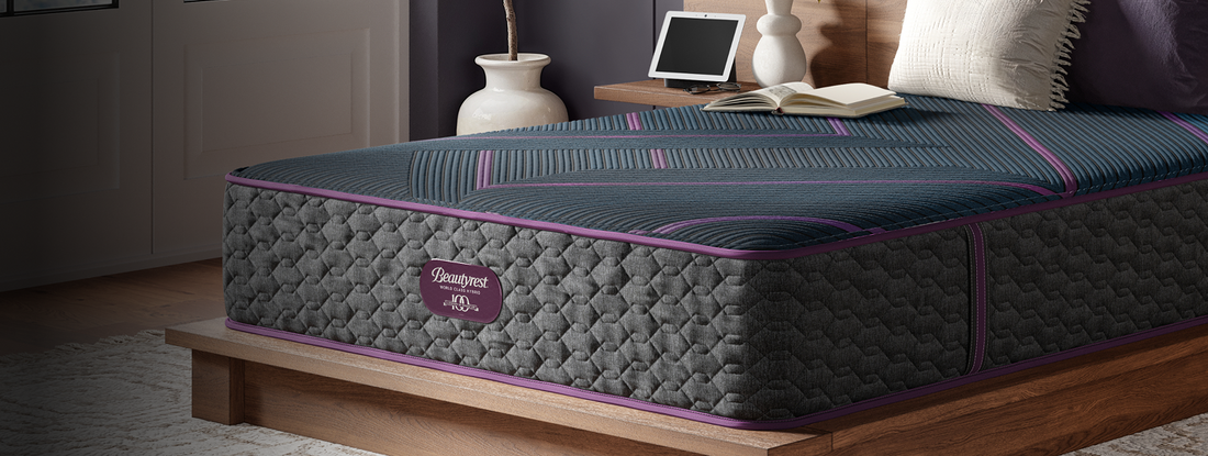 Luxury mattress in modern bedroom setting