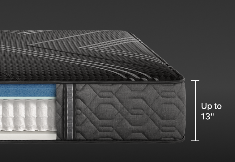 Premium mattress with up to 13-inch height