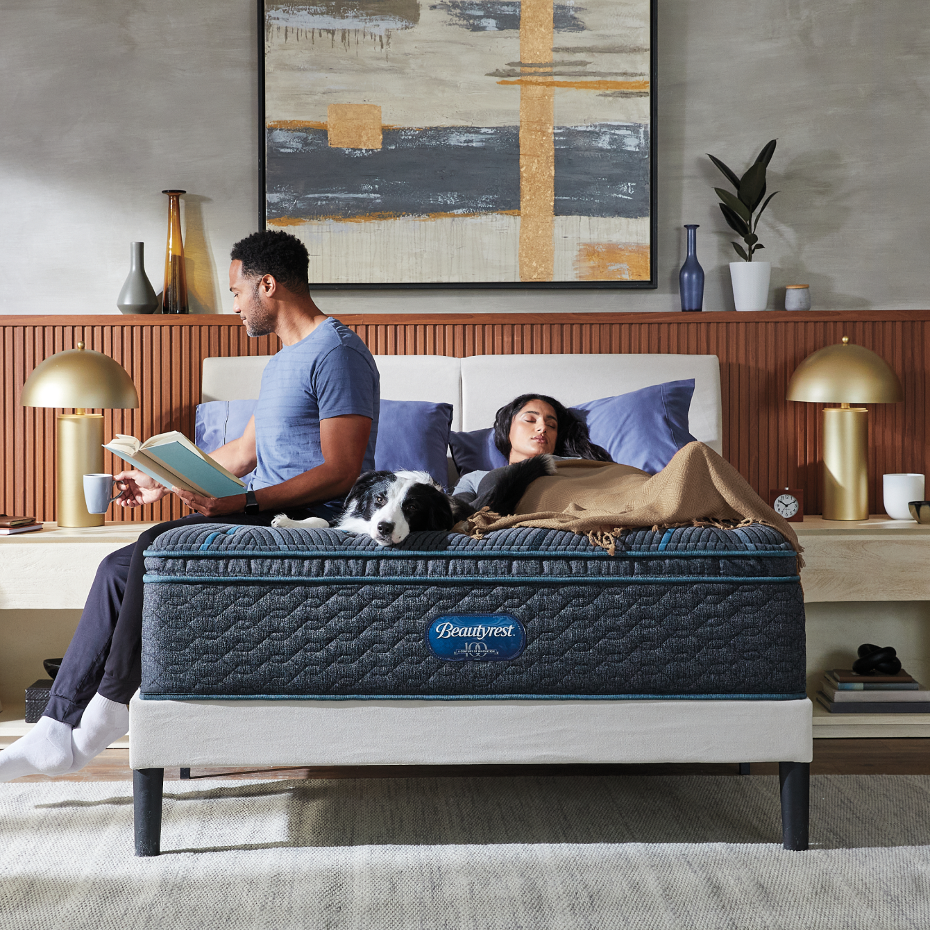 Beautyrest mattress in cozy bedroom setting