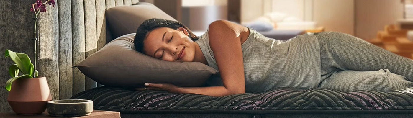 Woman sleeping on a Beautyrest mattress
