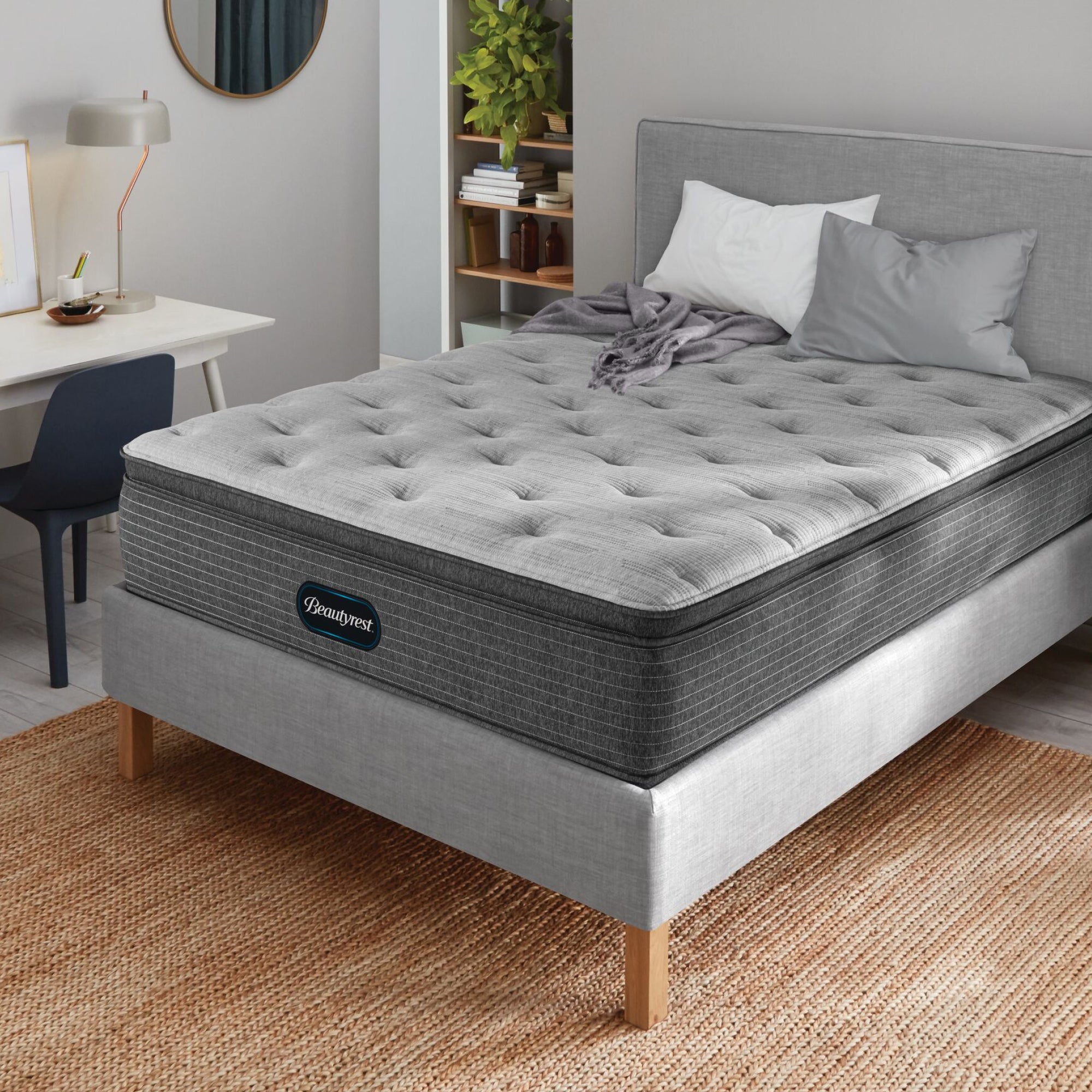 The Beautyrest Select mattress in a bedroom ||feel: Plush Pillow Top