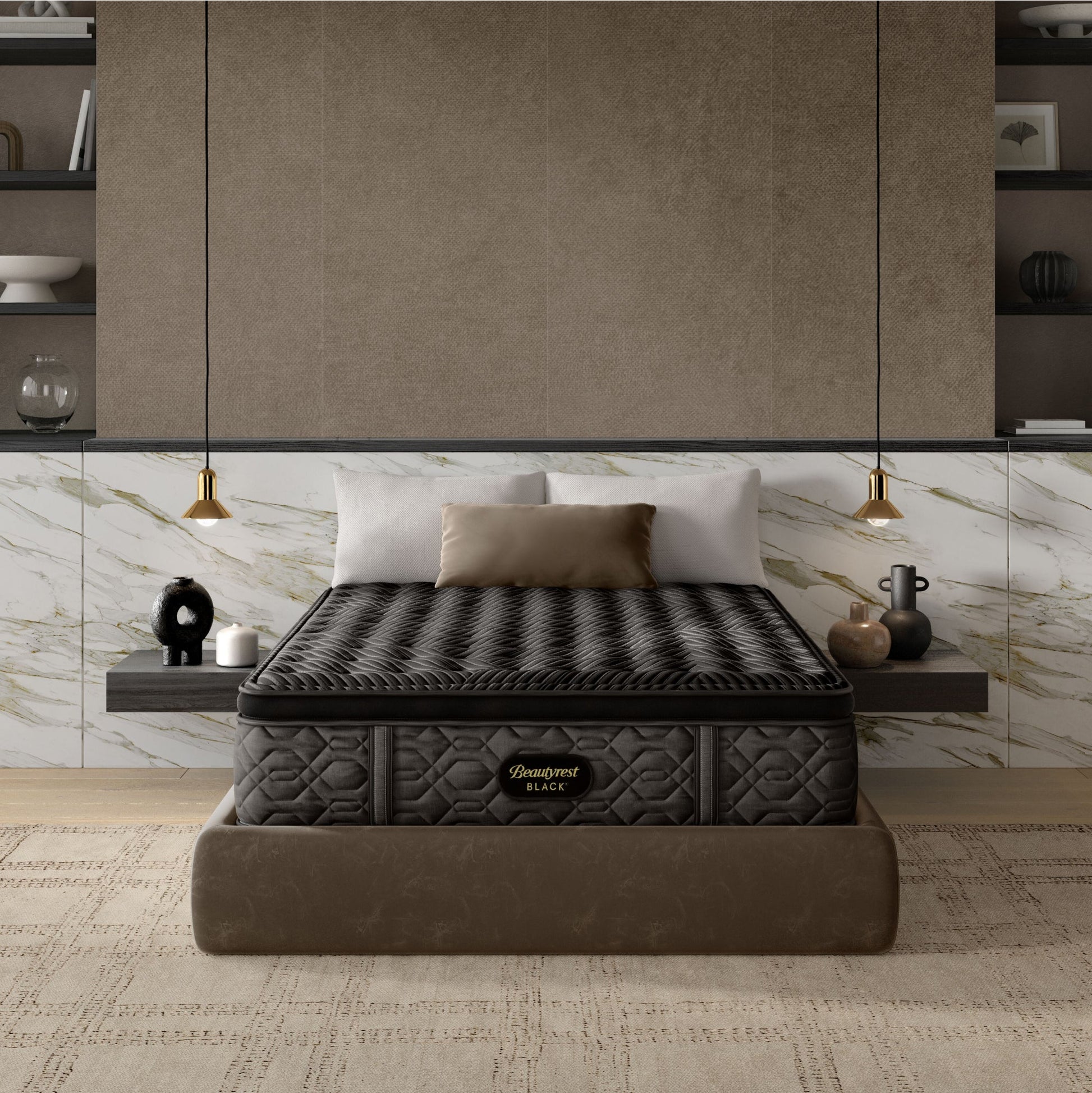 Black Mattress Beautyrest Natasha Luxury Firm Beautyrest Black