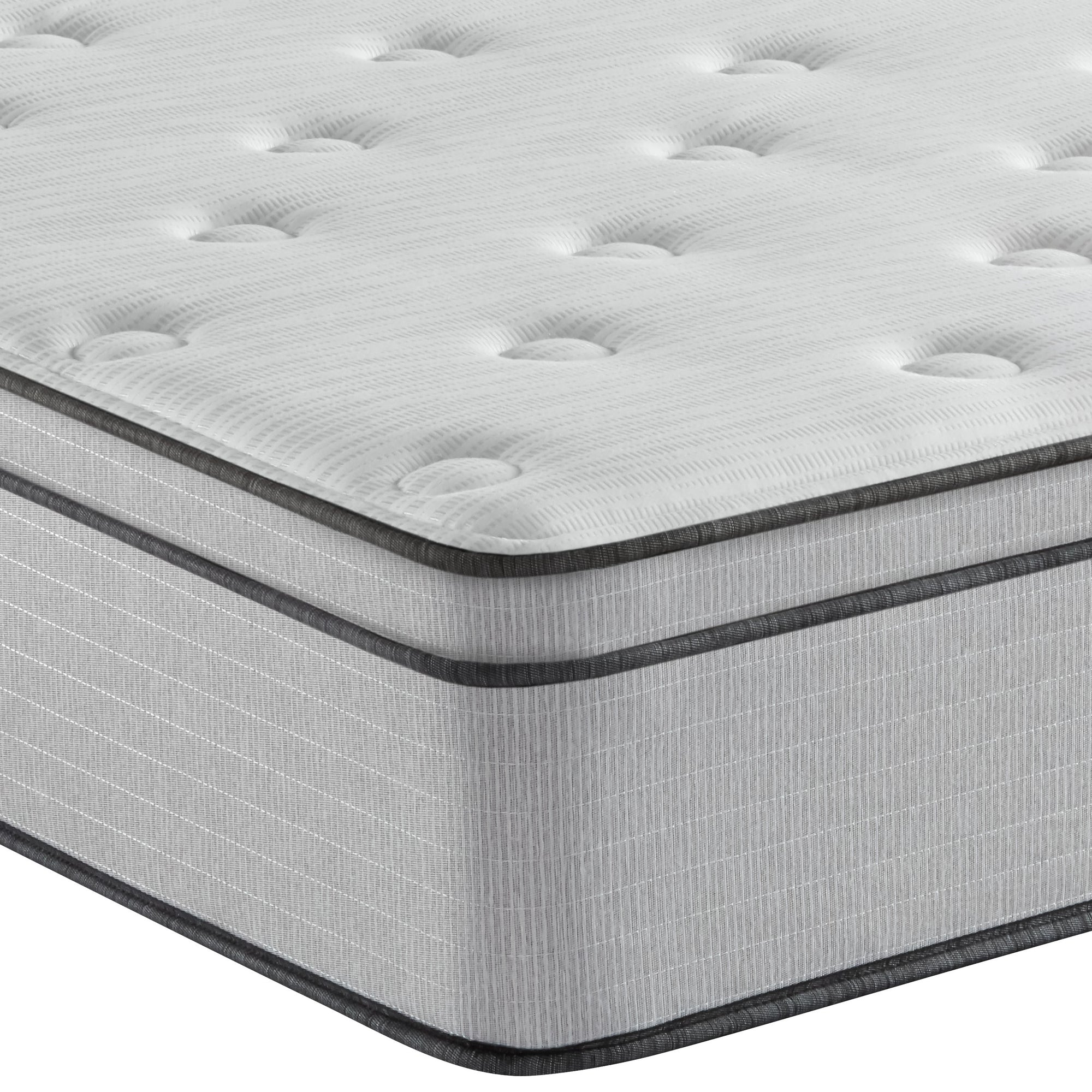 Corner view of the Beautyrest BR800 Plush Euro Top mattress