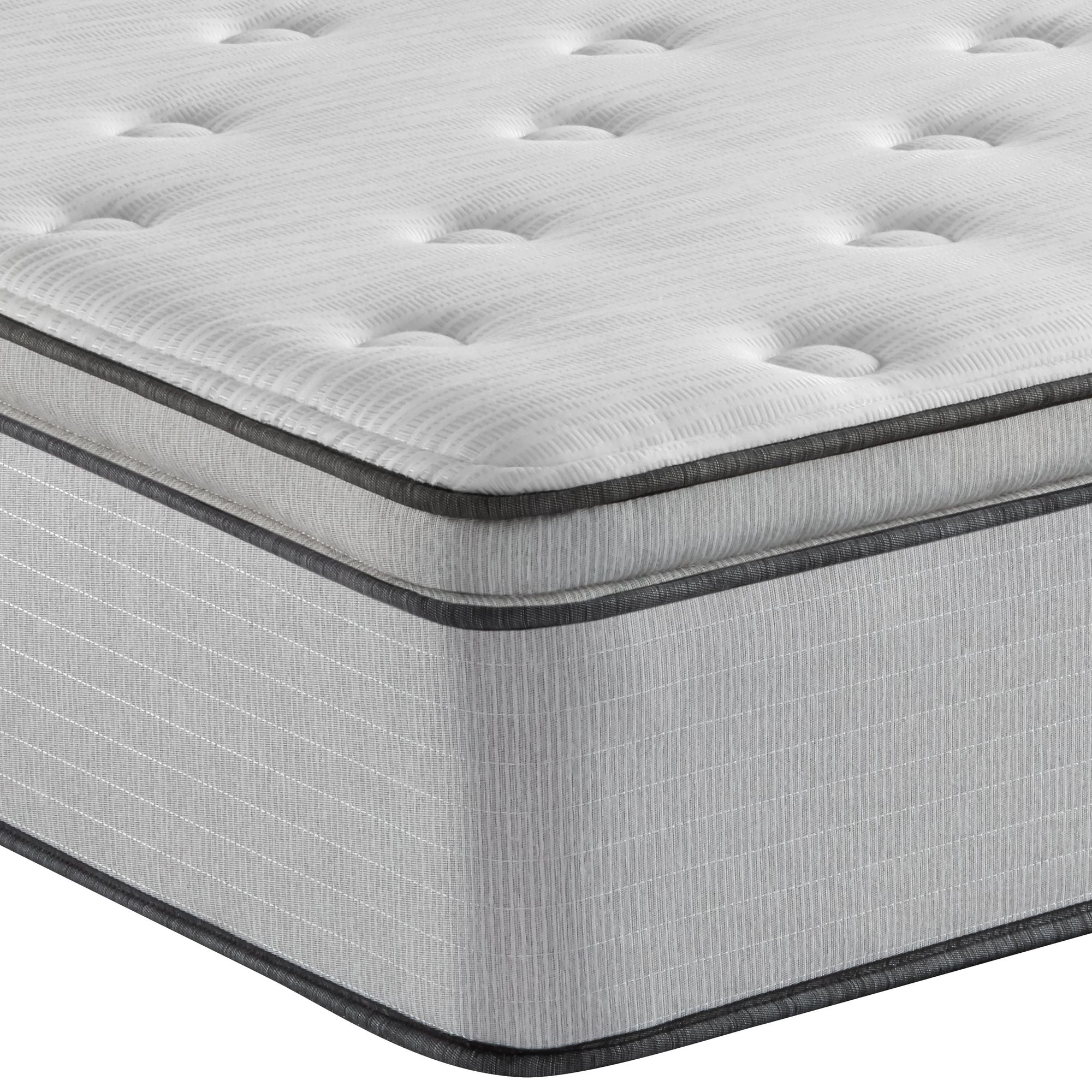 Corner view of the Beautyrest BR800 Medium Pillow Top mattress
