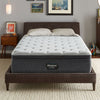 The Beautyrest Silver BRS900 Medium Pillow Top mattress in a bedroom