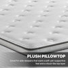 Close-up view of the fabric on a Beautyrest BR800 Plush Pillow Top mattress