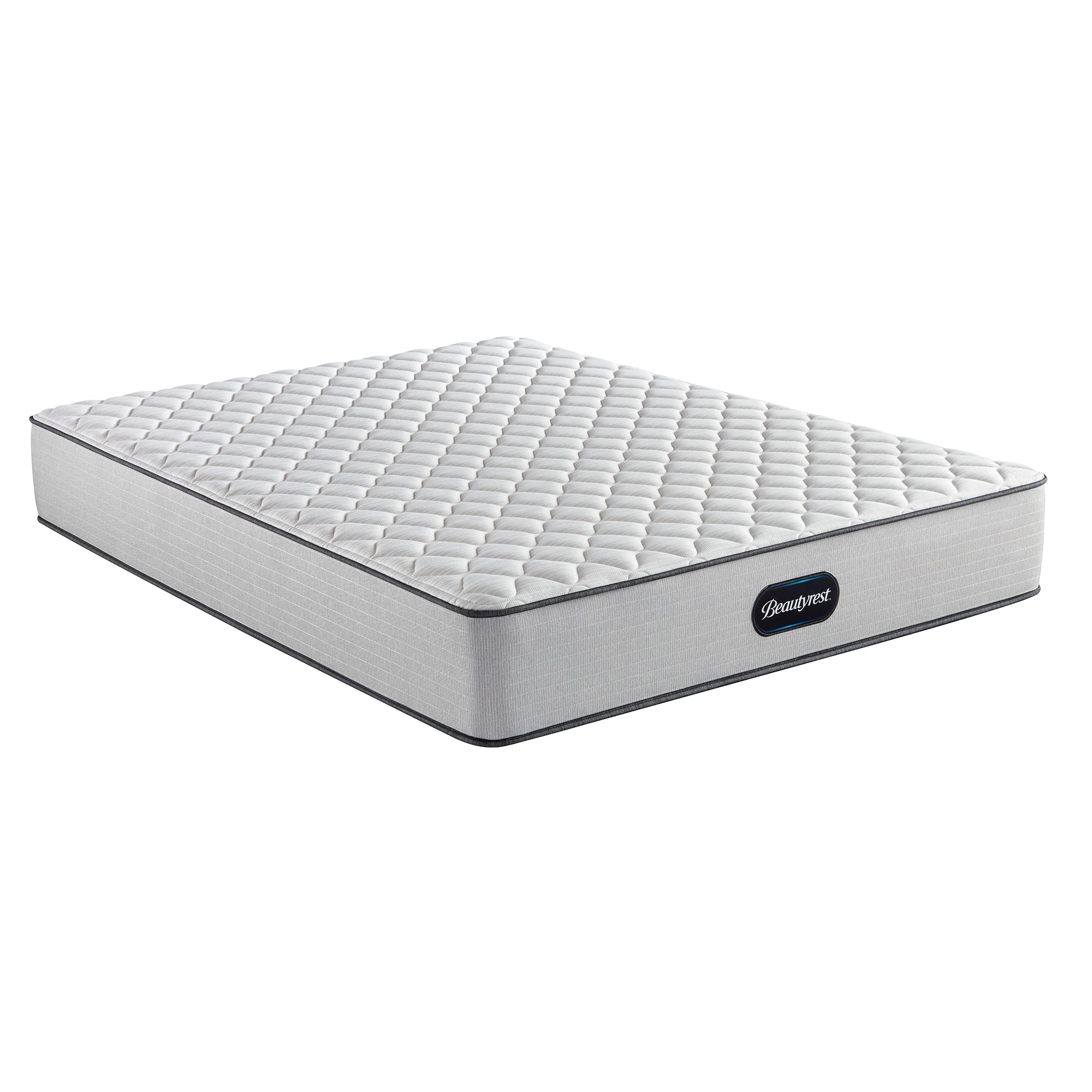 The Beautyrest BR800 Firm mattress alone on a white background