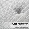 Close-up view of the fabric on the Beautyrest Silver BRS900-C Plush Pillow Top mattress