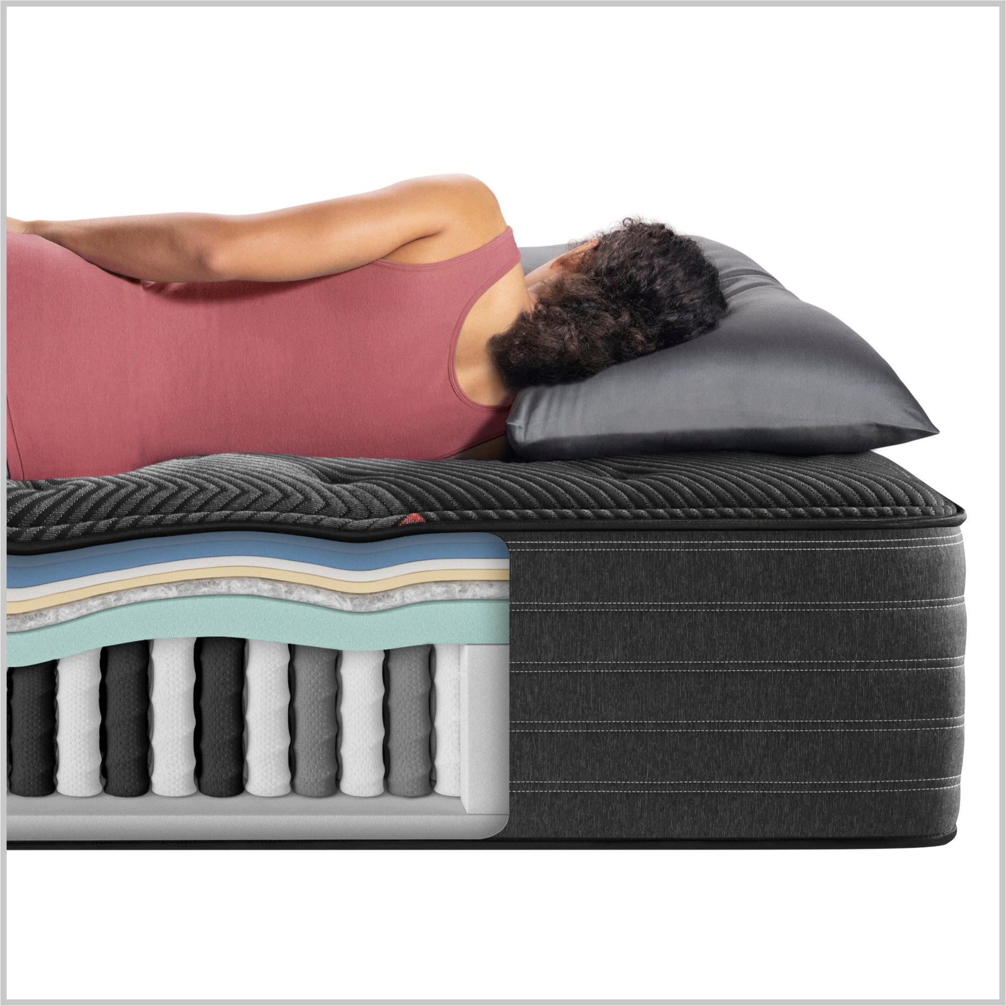 The Beautyrest Black deluxe c-class mattress ||series: deluxe c-class|| feel: medium