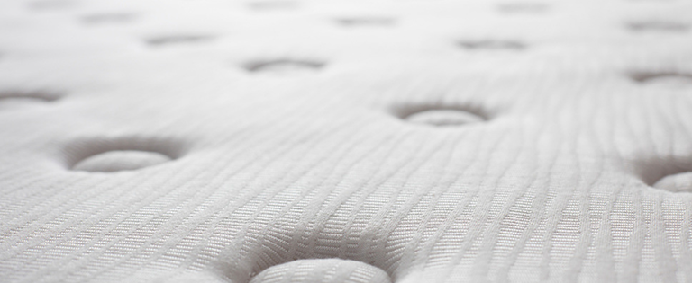 Close-up view of the material on the Beautyrest BR800 Plush Euro Top mattress