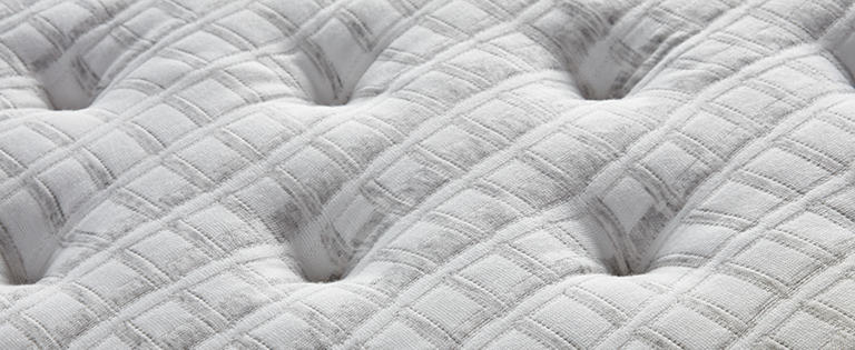 Close-up view of the fabric on the Beautyrest Silver BRS900-C Extra Firm mattress