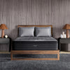 The Beautyrest Black grand b-class plush pillow top mattress in a bedroom || series: grand b-class || feel: plush pillow top