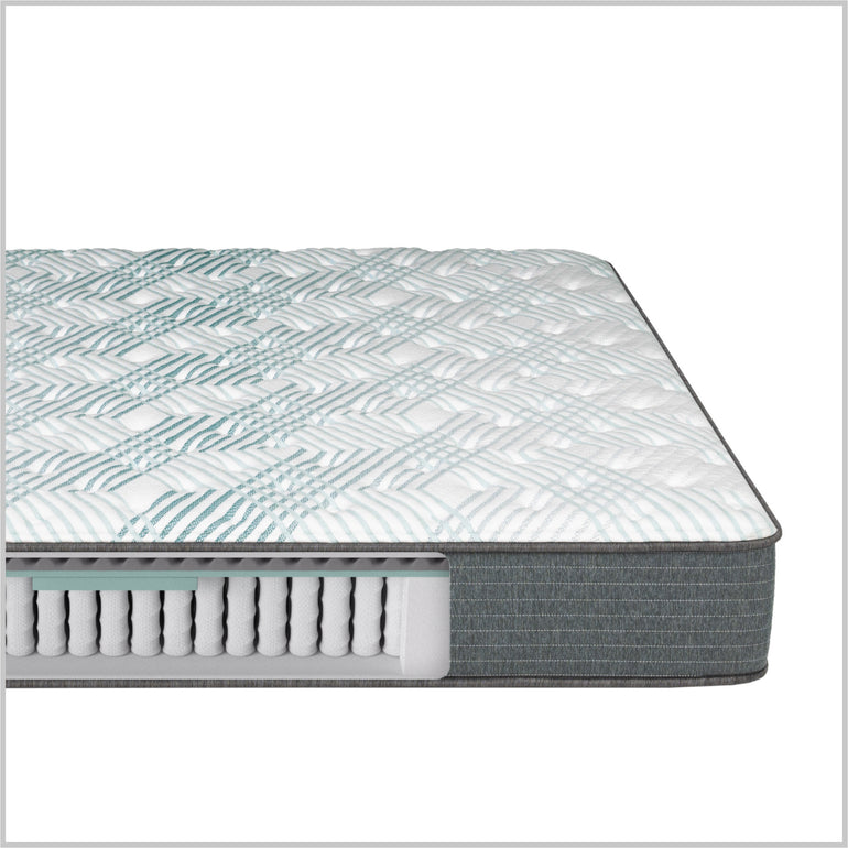 Diagram showing the material inside the Beautyrest PressureSmart mattress || feel: firm || series: standard