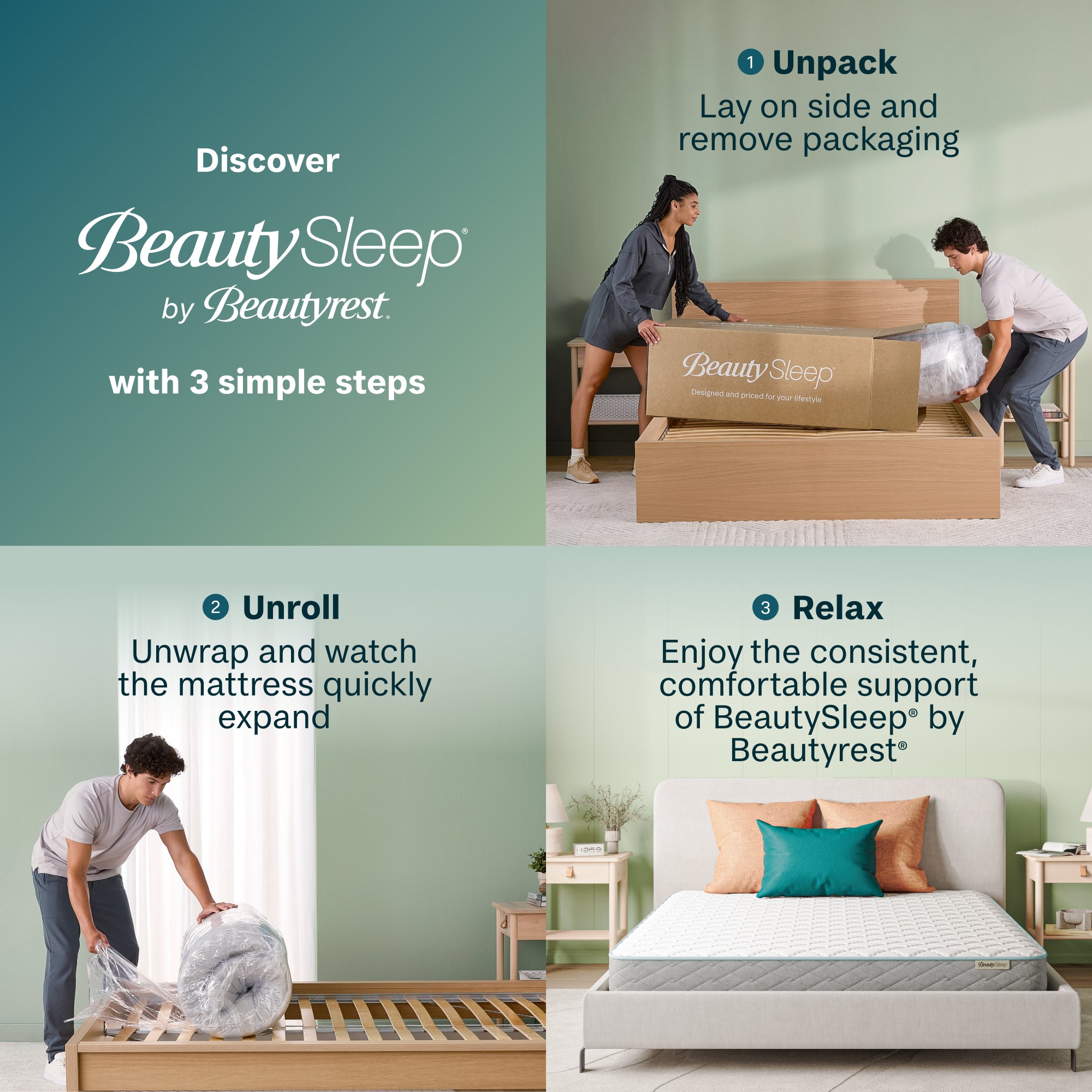 BeautySleep® by Beautyrest® Soothing Nights™ Mattress In A Box