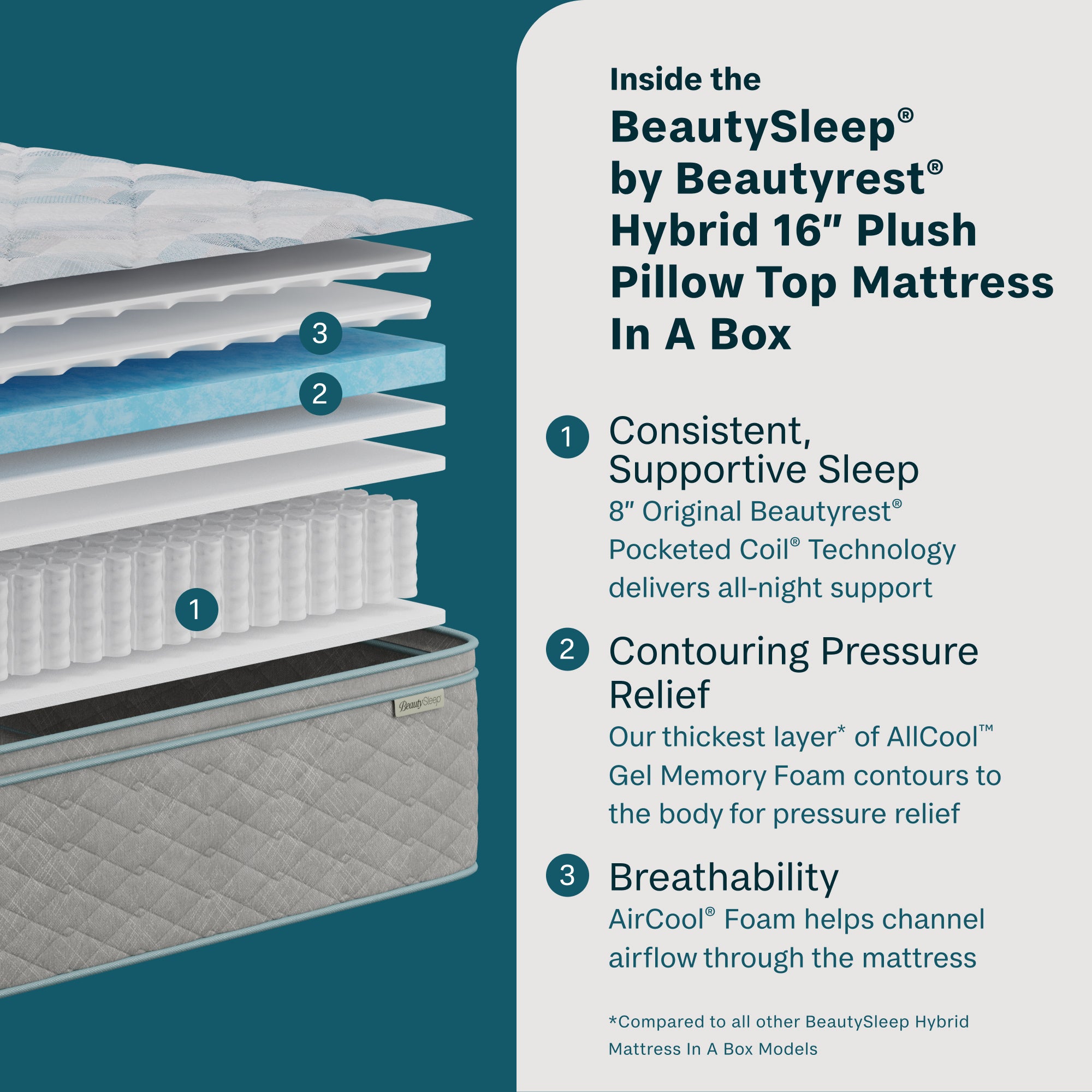 BeautySleep® by Beautyrest® Soothing Nights™ Mattress In A Box