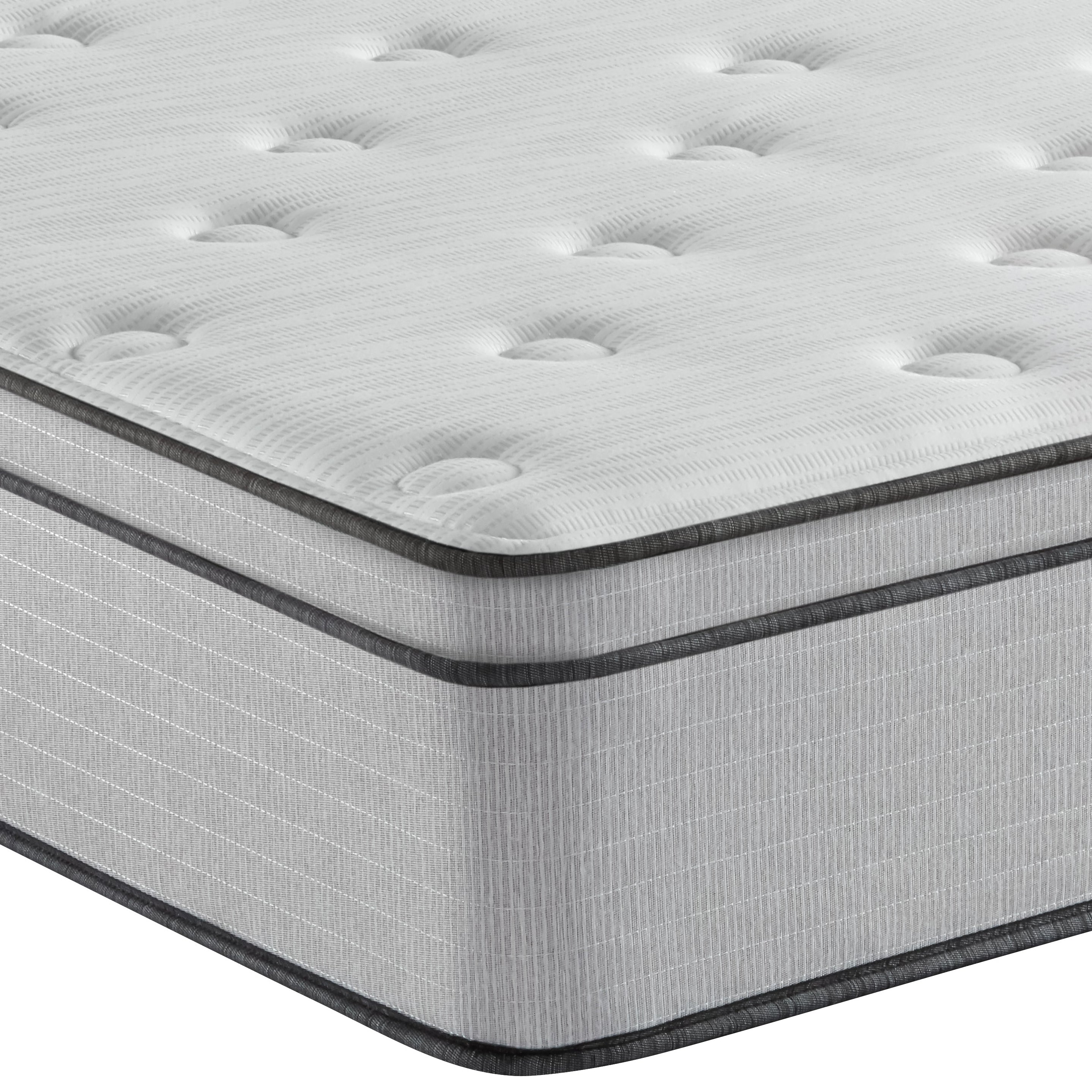 Corner view of the Beautyrest BR800 Plush Euro Top mattress
